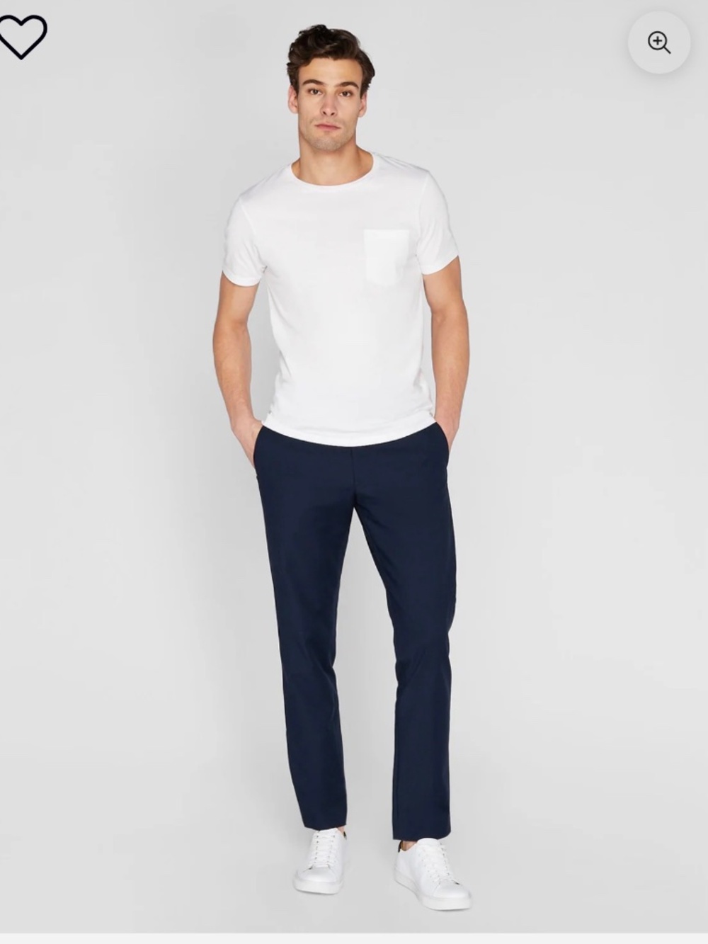 Club Monaco Modern Citee Pants Mens Small Blue Elastic Waist Mid Rise Chino NWT